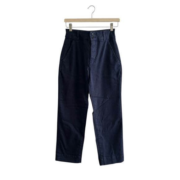 Everlane The Organic Straight-Leg Pant in True Navy 2 - Picture 4 of 8